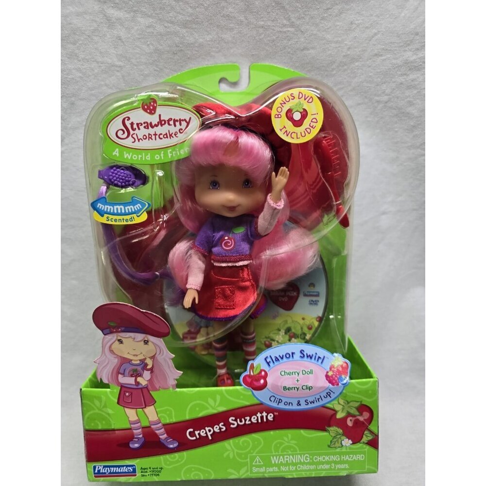 Strawberry Shortcake Crepes Suzette With DVD 2006 Playmates- NEW